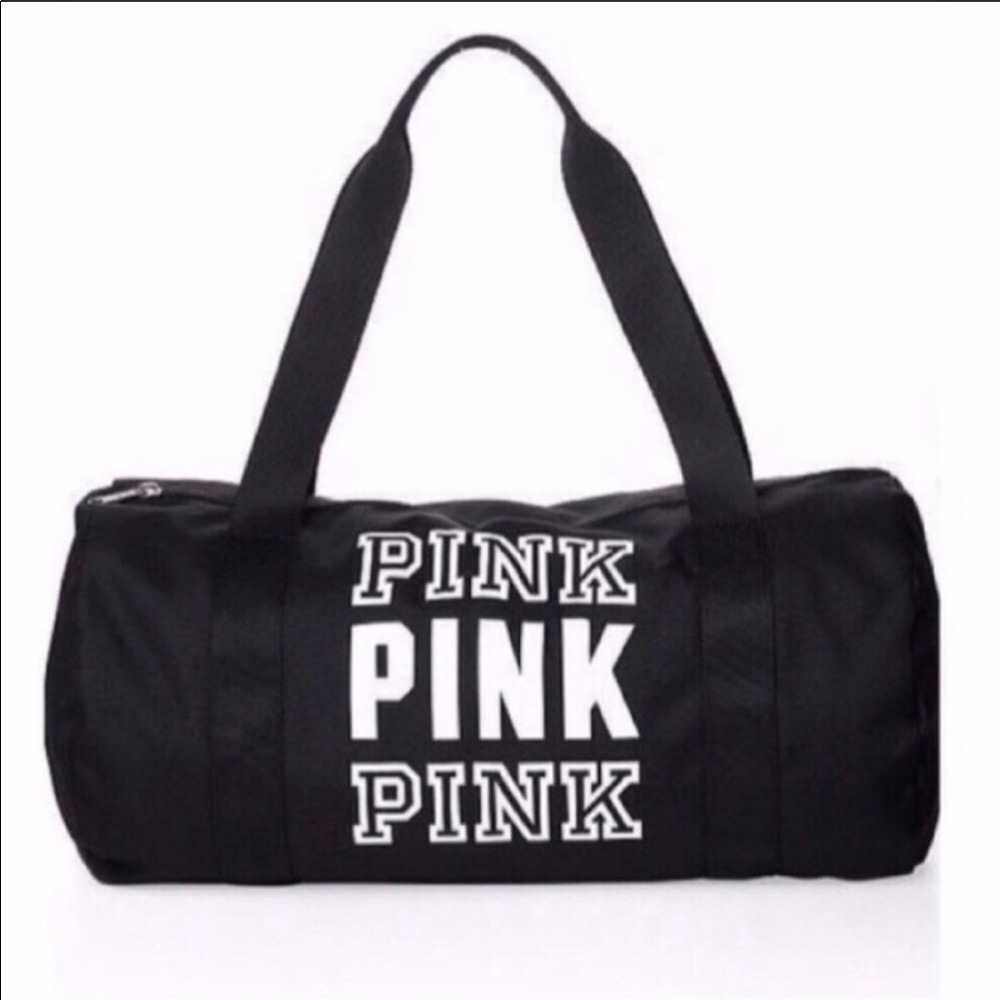 VICTORIAS SECRET PINK LOGO DUFFLE BAG